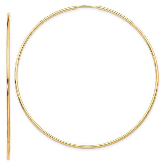 10k Polished Endless Tube Hoop Earrings,All Products : American Fashion Style Bags On Sale